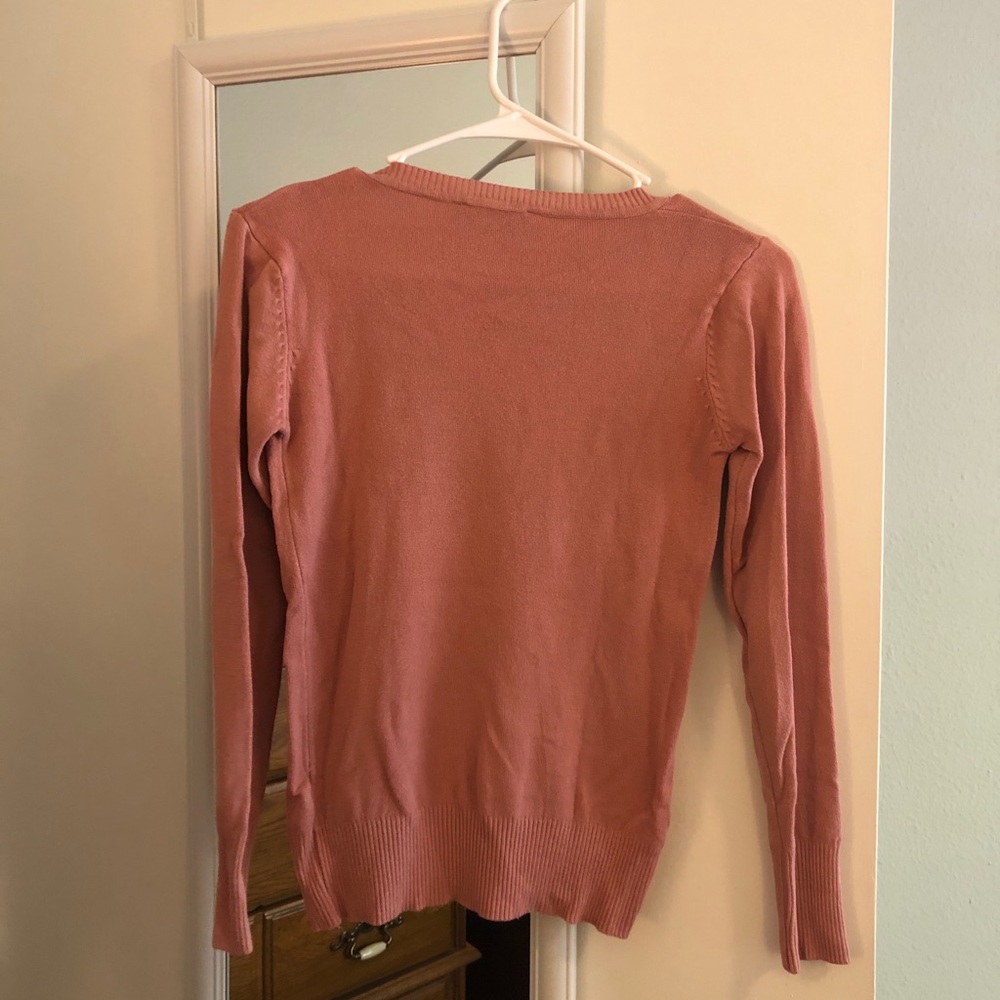 Pink Ruche Sweater - Picture 2 of 2
